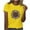 Yellow, variant on Alllist Womens Tops Clearance Under $5 Short Sleeve Crew Neck Graphic T-Shirts T Shirts for Women