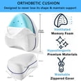 thumbnail image 2 of jQMUHLC Comfort Memory Foam Knee Pillow Support Pillow with 2 Pillowcases for Side Sleepers Relief ,Back Hips Knees Joints Nerves and Muscles Comfort Sleep Aid, 2 of 7