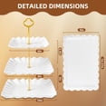thumbnail image 2 of Set expositor de mesa para postres DIDROOM, paquete de 10 con soportes y bandejas, 2 of 7
