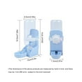 thumbnail image 2 of Comedero de agua para conejos de 500 ml, dispensador de agua suspendido, botella de agua automática para animales pequeños., 2 of 9
