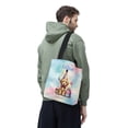 thumbnail image 3 of Happy Birthday Cute Puppy Goldendoodle with Cake Gifts Party Hat All Over Print 3D Canvas Tote Bag Doodle Dog Lover Gifts Idea Reusable Handbag - 00029, 3 of 5