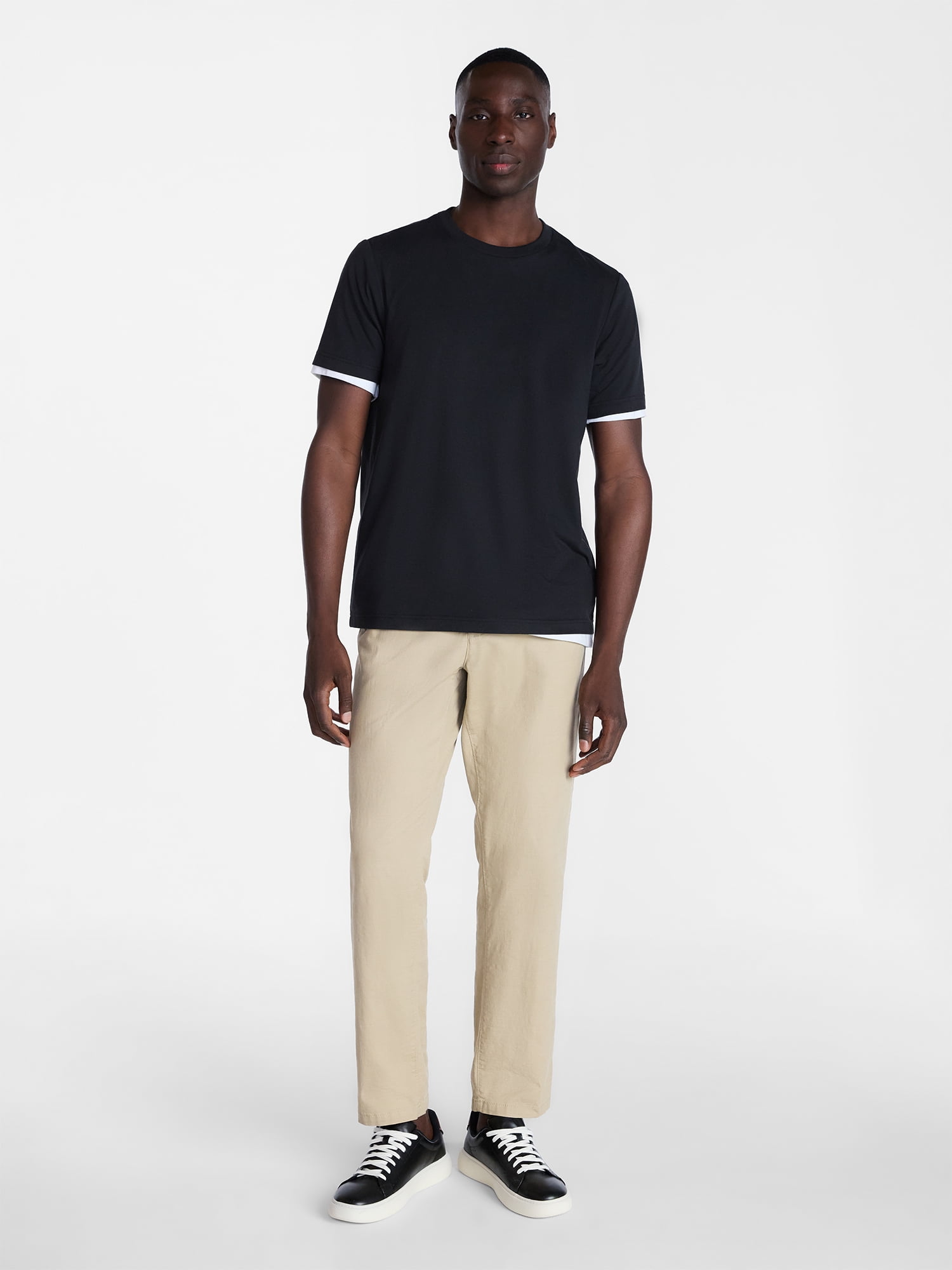 George Men's and Big Men's Crewneck Tee with Short Sleeves, Sizes XS-6XB