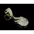 thumbnail image 3 of Men's Fire Flame Pendant 2 Ct Round Cut White Moissanite 14k Yellow Gold Plated, 3 of 4