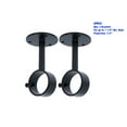 thumbnail image 4 of MERIVILLE Ceiling-Mounted or Wall-Mounted Curtain Rod Brackets, for up to 1 ¼” Diameter Drapery Rods, 2 PCs, Black, 4 of 4