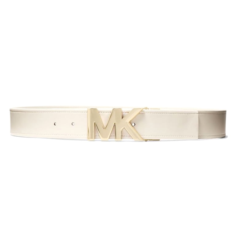Michael Kors Cream Belt with Gold Logo Buckle Michael Kors Women main image 3