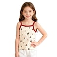 thumbnail image 2 of ATOGUTA Girl's Tank Top Undershirts Spaghetti Strap Summer Cute Sleeveless Casual Camisole Shirts Size 0-12, Beige, 2 of 6