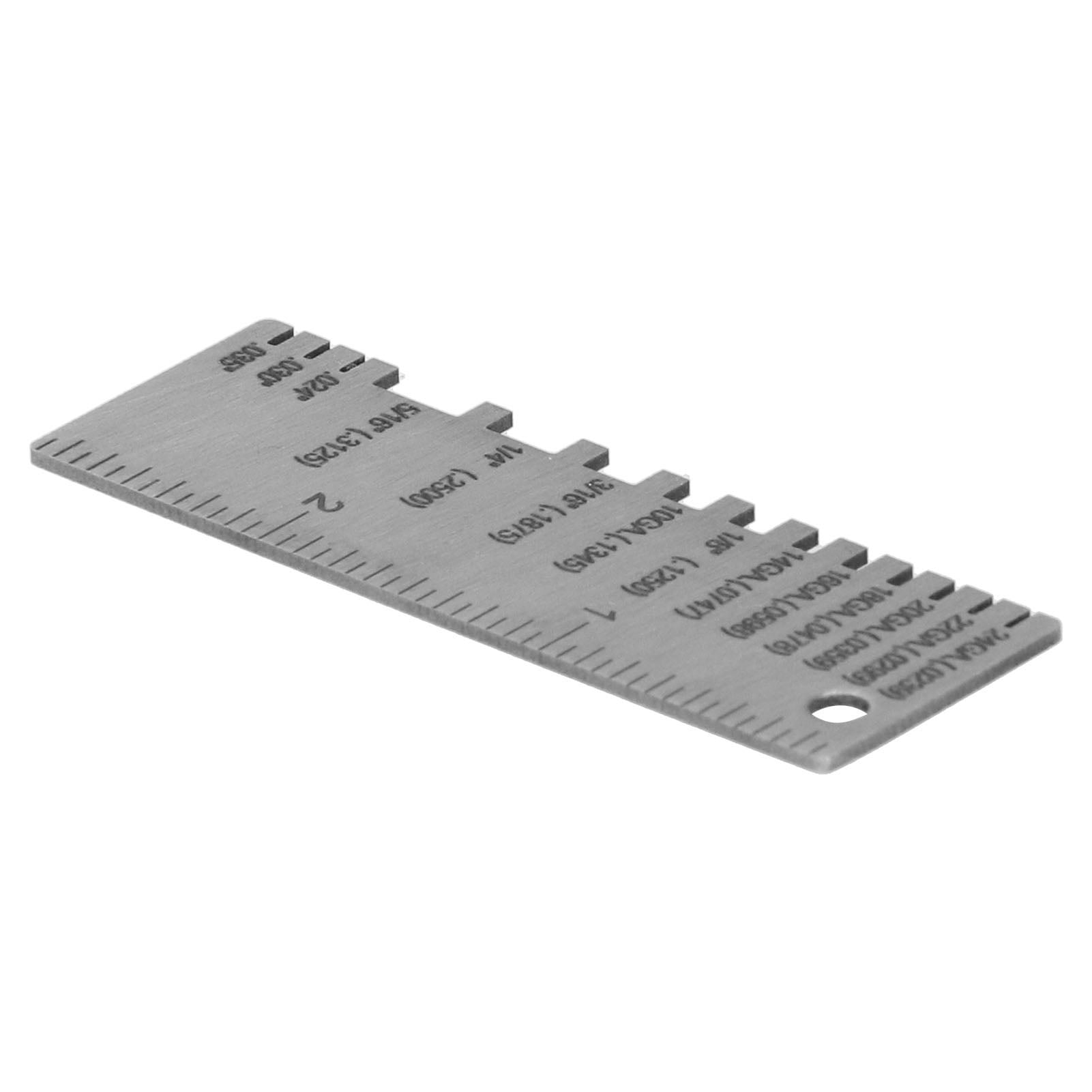 Ecoyyzn Wire Gauge,Wire Gauge Measuring Tool Round Stainless Steel