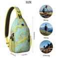 thumbnail image 5 of Yellow Banana Pattern Sling Backpack for Travel, Lightweight Crossbody Bag with Cute Tropical Fruit Print and Multi-Layer Storage for Banana Enthusiasts, 5 of 6