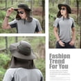 thumbnail image 2 of Outdoor Sun Protection Fishing Cap Neck Face Flap Hat Wide Brim Cover Unisex Hat, 2 of 3