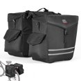 thumbnail image 1 of Alforjas para bicicleta KEMIMOTO, 40 L, para portaequipajes trasero, impermeable, color negro, 1 of 9