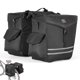 thumbnail image 1 of Alforjas para bicicleta KEMIMOTO, 40 L, para portaequipajes trasero, impermeable, color negro, 1 of 9