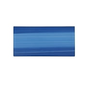 WS Tiles - Peel & Stick Hand Painted Aquatic Blue 3 in. x 6 in. Individual Glass Subway Wall Tile (8 sq. ft / Case)