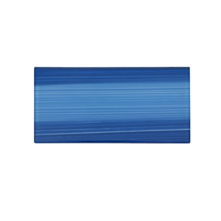 WS Tiles - Peel & Stick Hand Painted Aquatic Blue 3 in. x 6 in. Individual Glass Subway Wall Tile (8 sq. ft / Case)