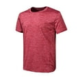 thumbnail image 4 of Tdoqot Mens Athletic T Shirts- Short Sleeve Quick-Dry Casual Summer Gym Workout Tops Wine Size XL, 4 of 5