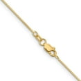 thumbnail image 2 of Auriga Fine Jewelry 14K Yellow Gold 0.8mm Box Chain Necklace 18inch for Women, 2 of 6