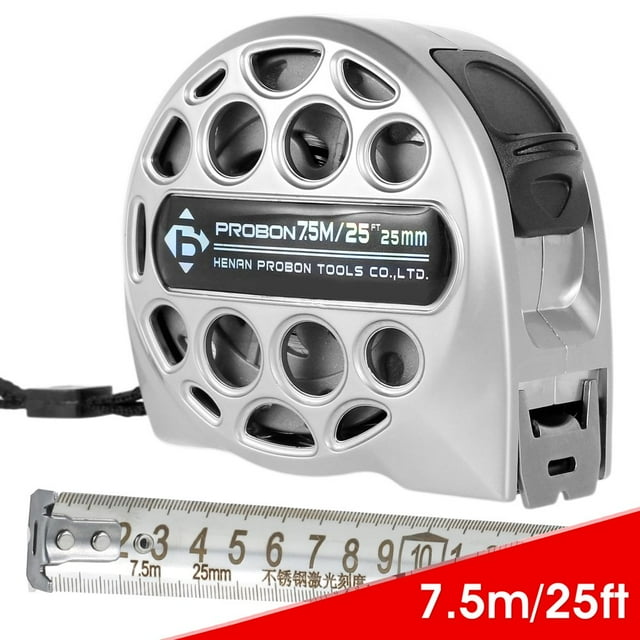 25ft Retractable Tape Measure Stainless Steel Measuring Tape Waterproof Portable Retractable Measure Ruler for Agricultura