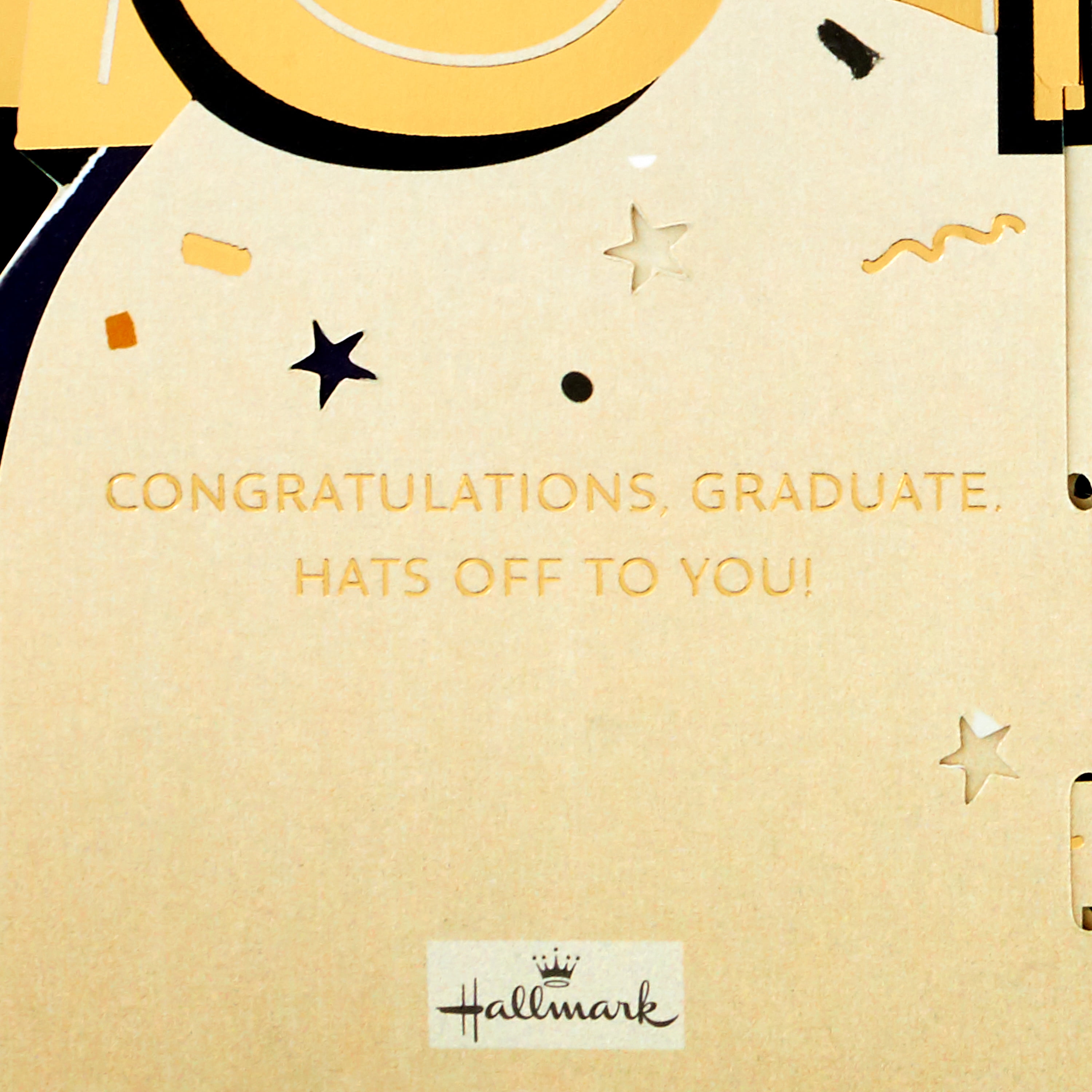Hallmark Paper Wonder Jumbo 3D Pop-Up Graduation Card (Congrats With Grad Caps)