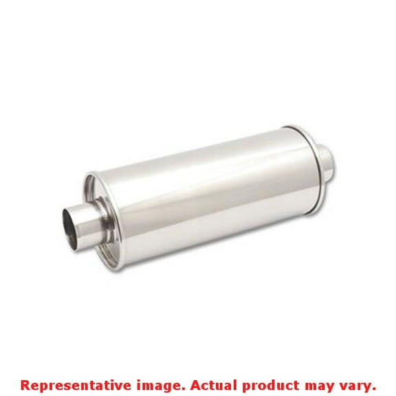 Vibrant Performance 1117 VIB1117 STREETPOWER ROUND MUFFLER, 2.25IN INLET/OUTLET (CENTER-CENTER)