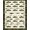 Green Cream Orange, Pattern 6, variant on Design&I 8'x10' Washable Area Rug Fishing Bass And Pike Lake Scene With Wildlife Lure Border Design for King Size Bedroom, Under Bed, Sleek Flatweave Pet Friendly