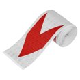 thumbnail image 1 of 1uds Coche Reflectante Seguridad Cinta Adhesivo Auto Señales Rojo Blanco, 1 of 1