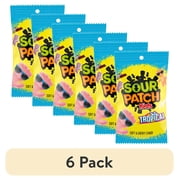 (6 pack) SOUR PATCH KIDS Tropical Soft & Chewy Gummy Candy, 8 oz