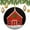 Pattern, variant on Red Barn with Snow Ornament Farmhouse Decor Gifts for Women Customized Round Ceramic Ornament Collectible Present Gift Xmas Tree Decoration Ornament Xmas Present