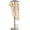 Black-15.4*10.2*68.9in, variant on T-shaped Arcuate Coat Rack White 15.4*10.2*68.9in Freestanding Metal Garment Rack for Entrances Corridors Halls