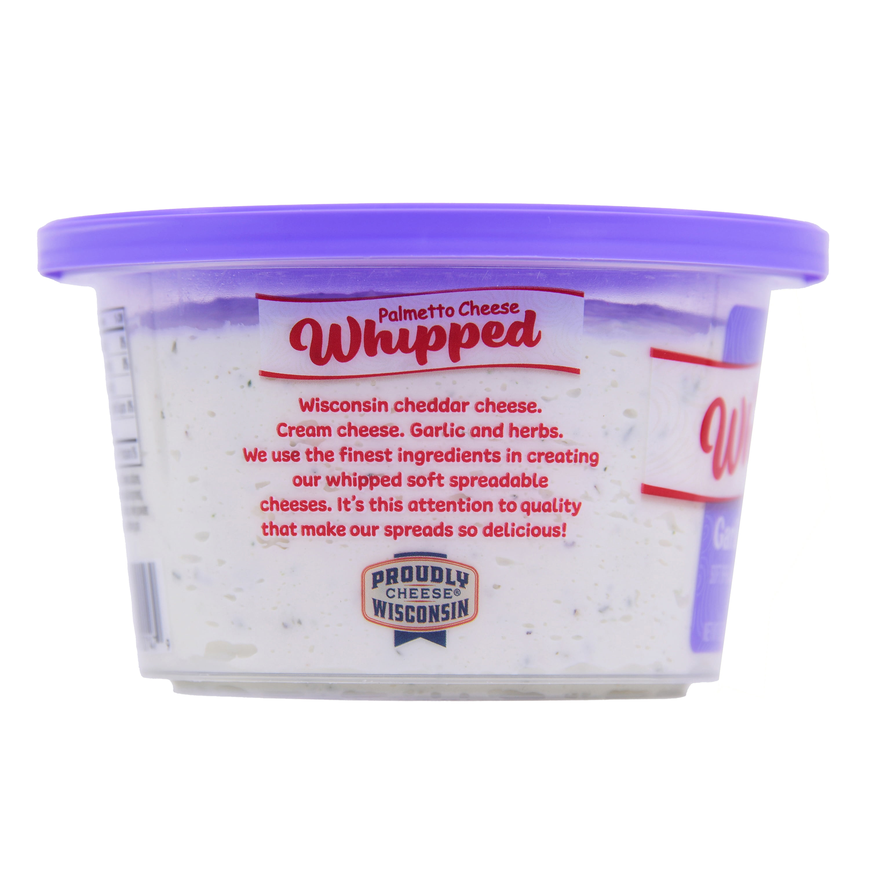 Palmetto Cheese Whipped Garlic & Herb Cheese Spread 9oz Refrigerated