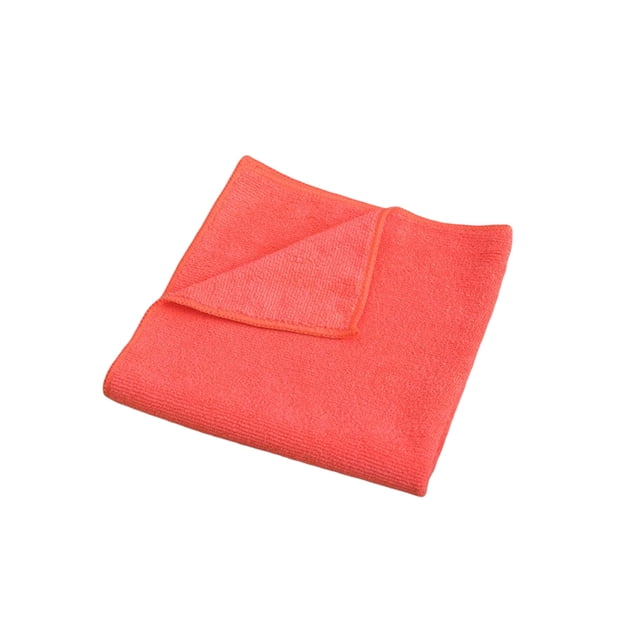Paño de limpieza de microfibra Bewildely toalla absorbente color Rojo 30x30cm