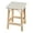 White and Tan Dot, variant on Beaumont Lane Coastal Square 24"H Rattan Counter Stool in White/Black