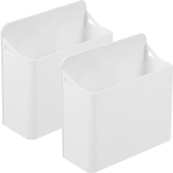 Minkissy Back to School 2Pcs White Pencil Holder Suction For White Board With Storage Organization