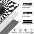 thumbnail image 5 of Optical Illusion Rug 3d Stereo Checkered Vortex Optical Illusions Rug Funny Sens, 5 of 5