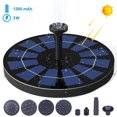 thumbnail image 1 of Bomba de fuente solar circular de 3 W para estanque, baño de pájaros, decoración de jardín, circuito de agua, 1 of 1