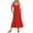 Red, variant on Ovbmpzd Flowy Dresses for Women Maxi Sleeveless Green Dress V Neck Long Dresses Party Dresses for Women L