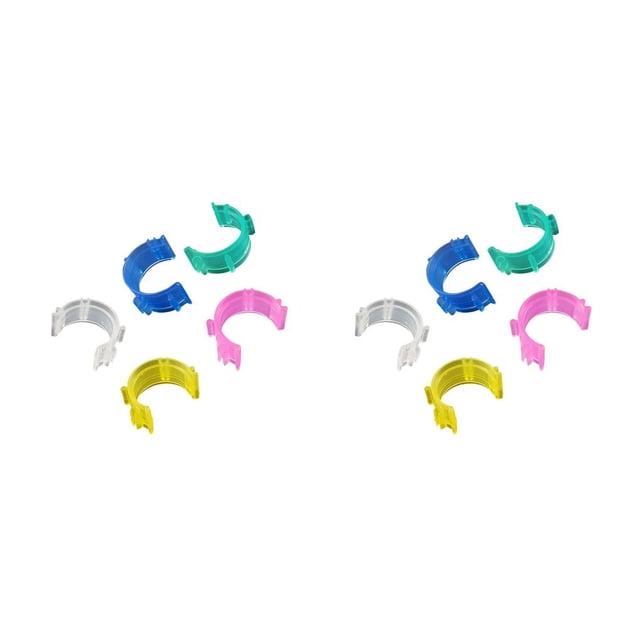 jesticaly 40Pcs/Set Silicone Elastic Sewing Bobbin Clips Reusable Thread Spool Clamps Holder Quilting Sewing Accessories Set Random Color random color 2.5cm 1.2cm 2Set