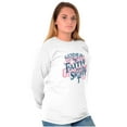 thumbnail image 5 of Guided By Faith And Not By Sight Women's Long Sleeve T Shirt Brisco Brands X, 5 of 6