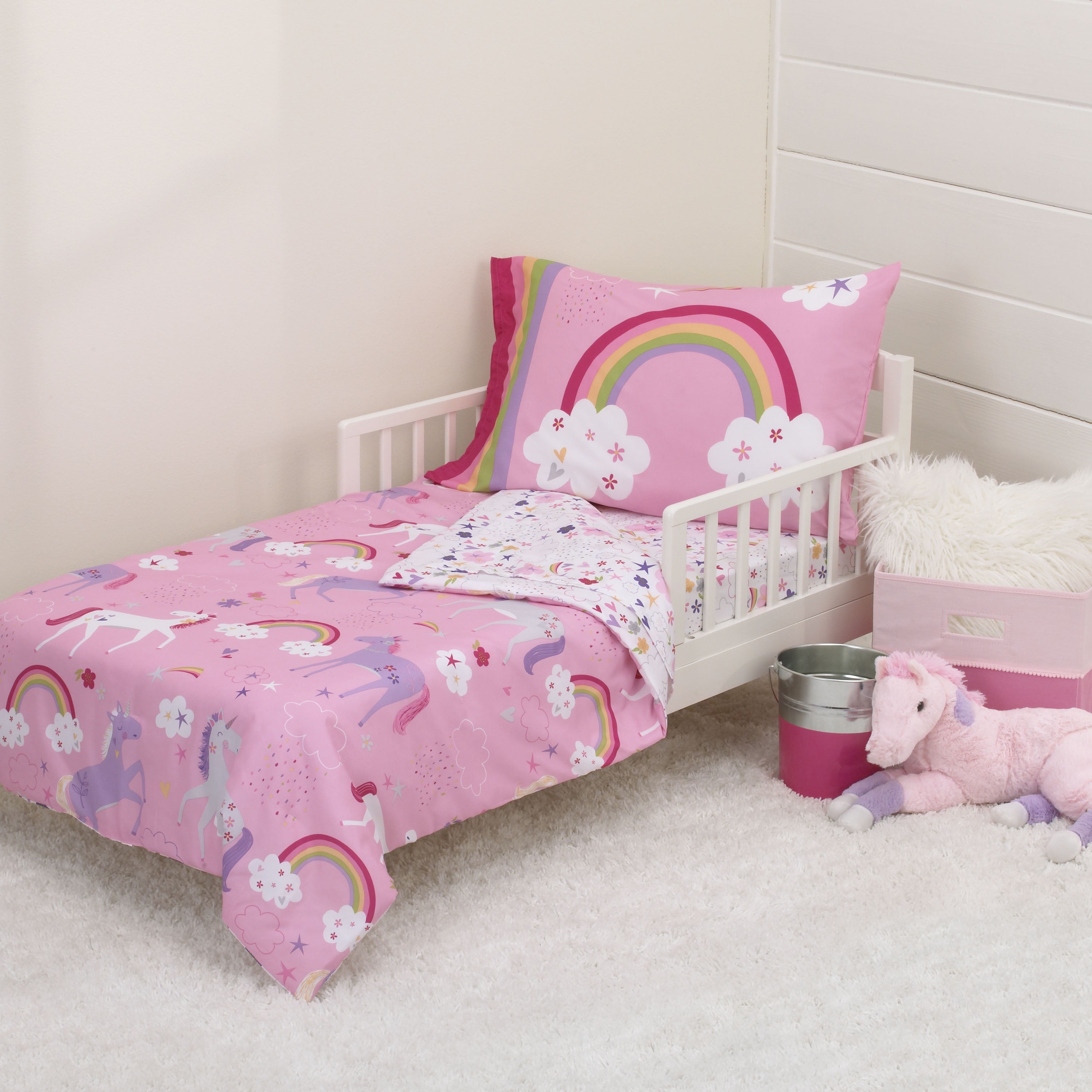 Fairy Princess Sleeping Junior Cot Bed Duvet Cover Set New Girls