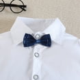 thumbnail image 4 of Zshosam Outfits for Boys Baby Boy Suits Infant Gentleman Outfit Collared Shirt+Vest+Tie+Pants Wedding Sets Size 12 18 Months,(Grey 12-18 Months), 4 of 6