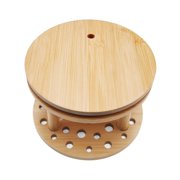 Artist's Loft Rotating Bamboo Paint Brush Organizer - 360-Degree 40-Slot Desktop Storage - Natural Brown - 6.3 - 1-Pack