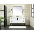 thumbnail image 6 of Elegant Decor Eugene 60" Aluminum MDF Single Bathroom Vanity in White, 6 of 8