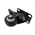 thumbnail image 4 of FixtureDisplays® 2 Inch 88 lbs Capacity PU Wheel Metal Top Plate 360 Degree Rotation Swivel Furniture Caster Black Polyurethane Wheel Locking Castor 88 lbs Load Capacity Each Wheel 400350-4PK, 4 of 7