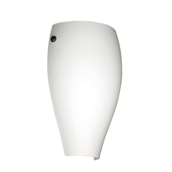 704307-BR-Besa Lighting-Chelsea - 1 Light Wall Sconce In Contemporary Style-11 Inches Tall and 7.38 Inches Wide-Bronze Finish-Opal Matte Glass