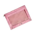 thumbnail image 5 of FASIAOU 3-Ring Pen Pencil Pouch with Clear Window Stationery Bag Binder Case Classroom Organizers Beige, 5 of 9