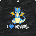 thumbnail image 4 of Inktastic I Love Dragons with Cute Blue Dragon Boys or Girls Toddler T-Shirt, 4 of 5