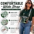 thumbnail image 2 of Game Day Clear Bag for Stadium Events, Clear Crossbody Purse for Women, Small Stadium Bag for Concerts and Sports,Green, 2 of 6
