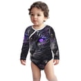 thumbnail image 2 of Xecao Purple-Eyed Floral Leopard Print Baby unisex-baby Cotton Long-sleeve Bodysuits-2 Years, 2 of 6
