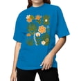 thumbnail image 2 of Tropical Floral Art Prints Women's T-shirt, 2 of 3