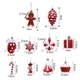 thumbnail image 6 of 4/6/8/12 Pcs Christmas Ball Ornaments Star Cane Lollipop Cupcake Hanging Decoration for Xmas Tree Home Indoor Decor, 6 of 8