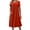 Orange, variant on Summer Fashion Dresses for Women Plus Size Solid Color Short-sleeved V-neck Casual Price Reduction Alert:50% Off!