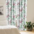 thumbnail image 2 of Ambesonne Vintage Curtains, Roses Cherry Blossoms Print, Pair of 28"x63", Peacock Green and Pale Ruby, 2 of 5